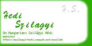 hedi szilagyi business card